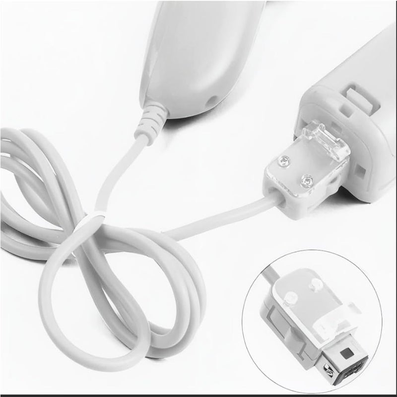 Tevodo Wii Nunchuck Controller, 1 Packs Nunchuck Joystick Compatible with Wii Wii U console(White) - Image 4